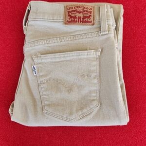 Levi's 314 Shaping Straight Tan Jeans